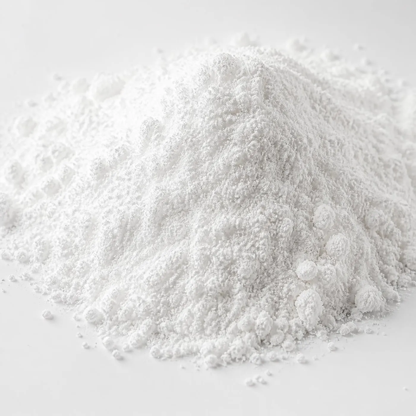 Macro of the fine white NIMA whitening booster powder