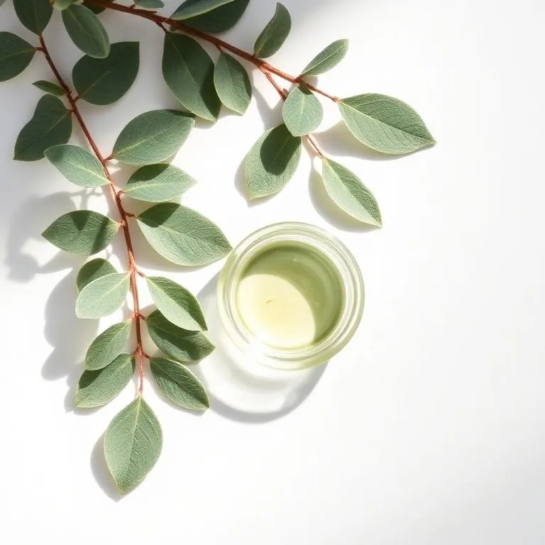 Eucalyptus Leaf Oil in a glass dish