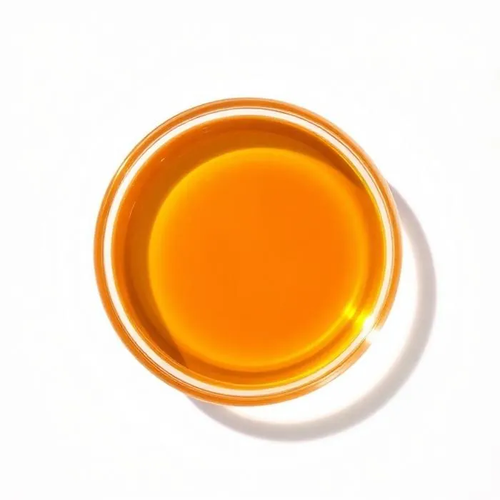 Vitamin E (D-Alpha-Tocopherol) in a glass dish
